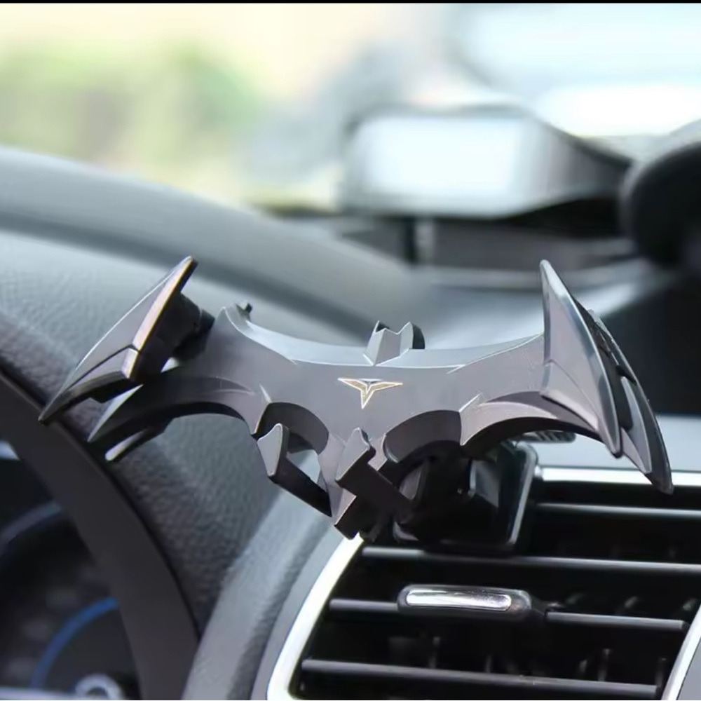 Batman phone holder car clip adjustable black